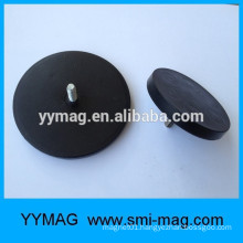 88mm Super strong Neodymium/NdFeB rubber pot magnet